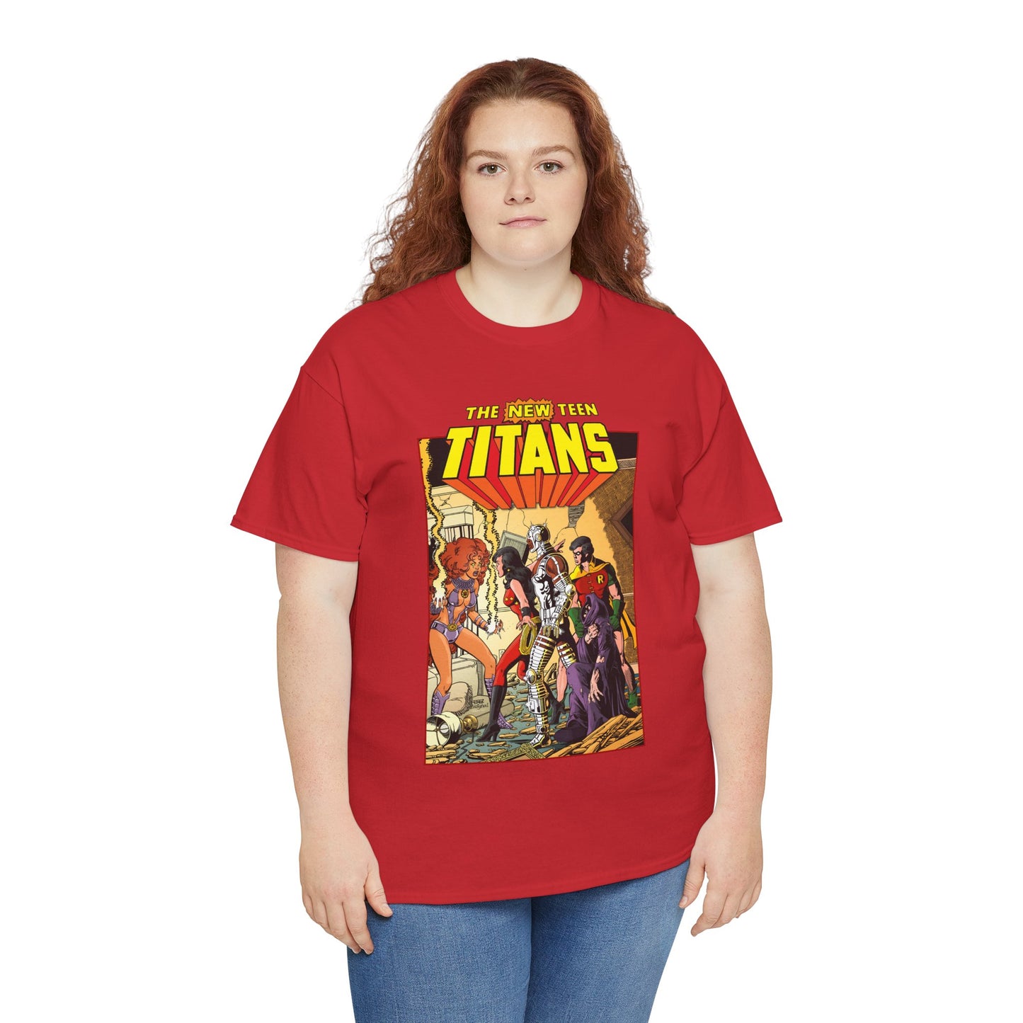 New Teen Titans T-Shirt - George Perez Art - #16 Cover - Wonder Girl, Robin, Starfire - DC Comics