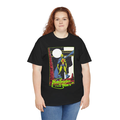 Martian Manhunter T-Shirt - George Perez Art - 1980s Justice League of America (JLA) Postcard Art - DC Comics