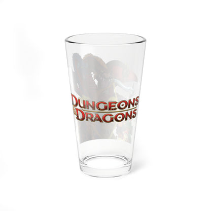 Dungeons & Dragons Pint Glass, 16oz - Dungeon Master, Venger, Tiamat, Kareena - Fantasy Animation - Saturday Morning Cartoon 1980s
