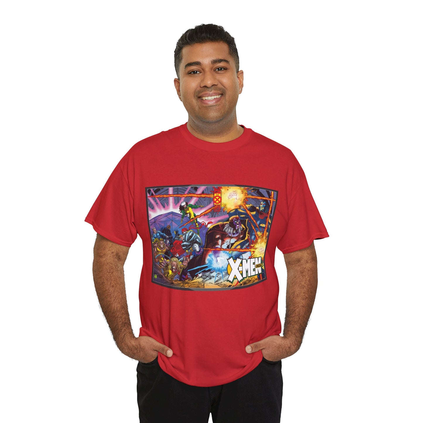 X-Men: Age of Apocalypse T-Shirt - John Romita Jr Art - Magneto, Rogue, Colossus, Quicksilver, Sabretooth, Quicksilver - Omega - Marvel Comics