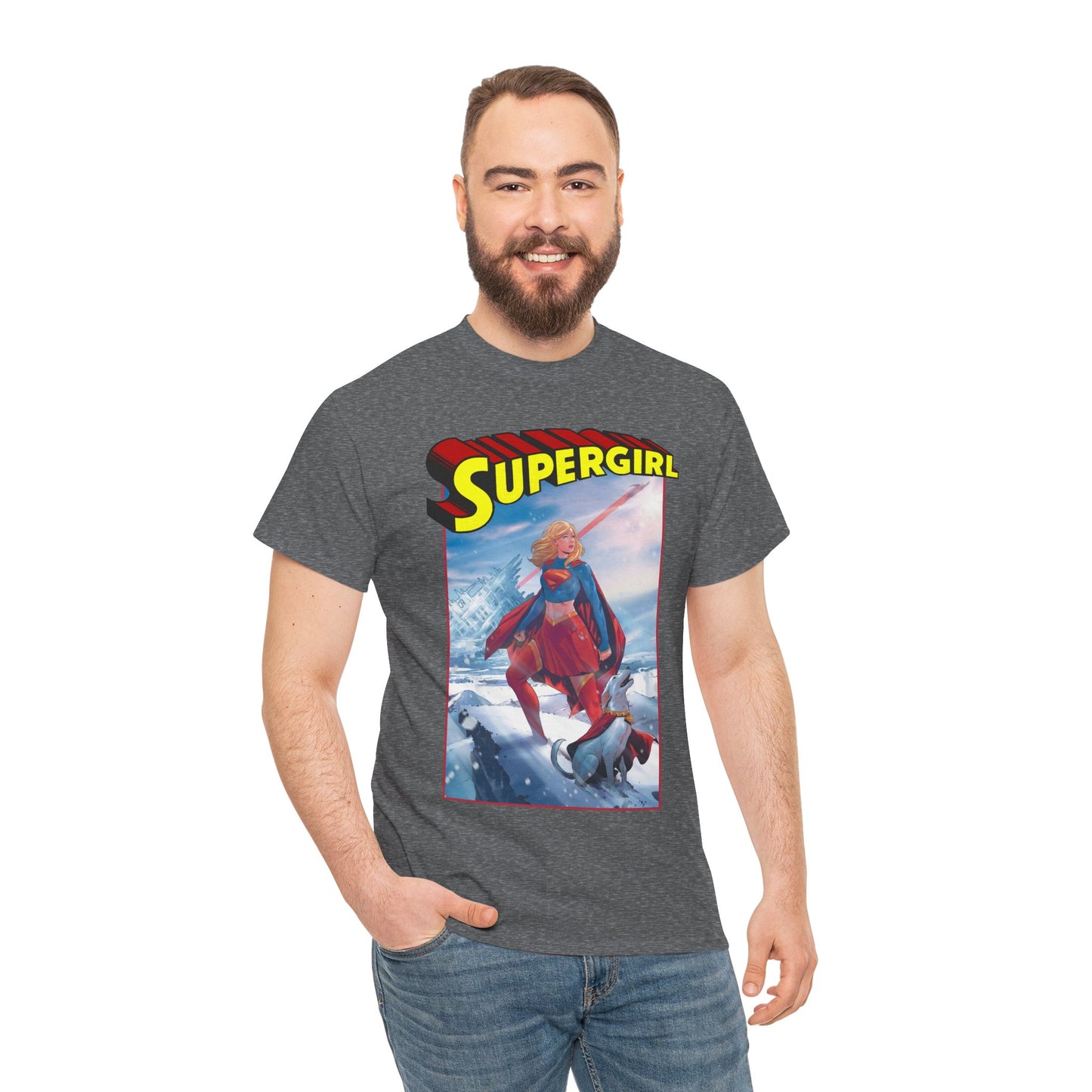 Supergirl & Krypto T-Shirt - Lucas Meyer Art - New 2026 Movie with Milly Alcock - DC Comics