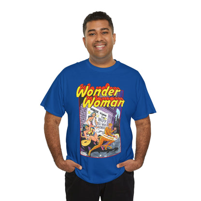 Wonder Woman T-Shirt - José Luis García-López Art - Vs The Cheetah - Classic Bronze Age Art - DC Comics