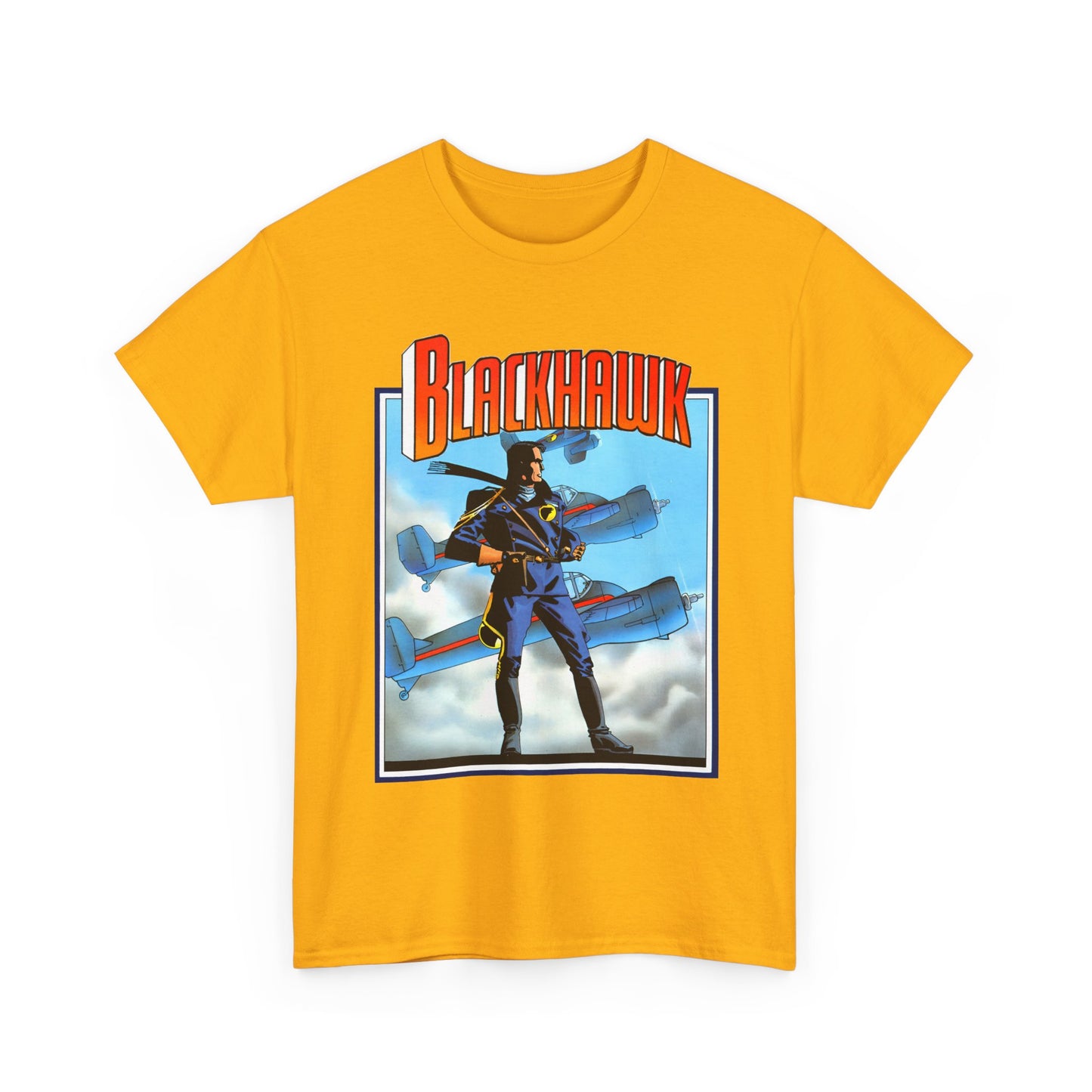 Blackhawk T-Shirt - Howard Chaykin Art - World War II Anti-Nazi Ace Pilots - DC Comics