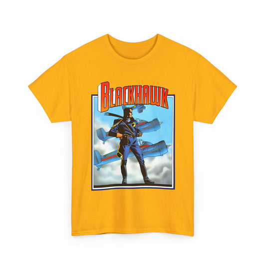 Blackhawk T-Shirt - Howard Chaykin Art - World War II Anti-Nazi Ace Pilots - DC Comics