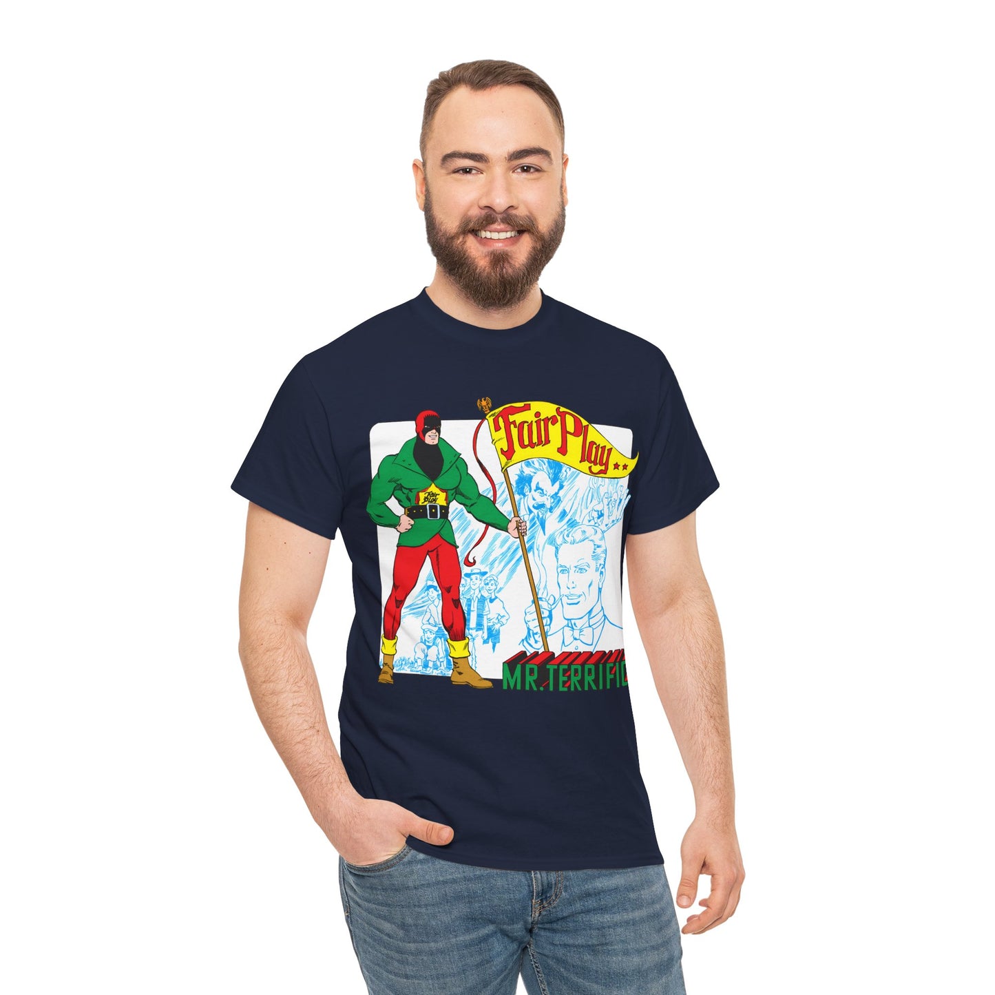 Mr Terrific T-Shirt - Stephen DeStefano Art - Who's Who in the DC Universe Entry - DC Comics