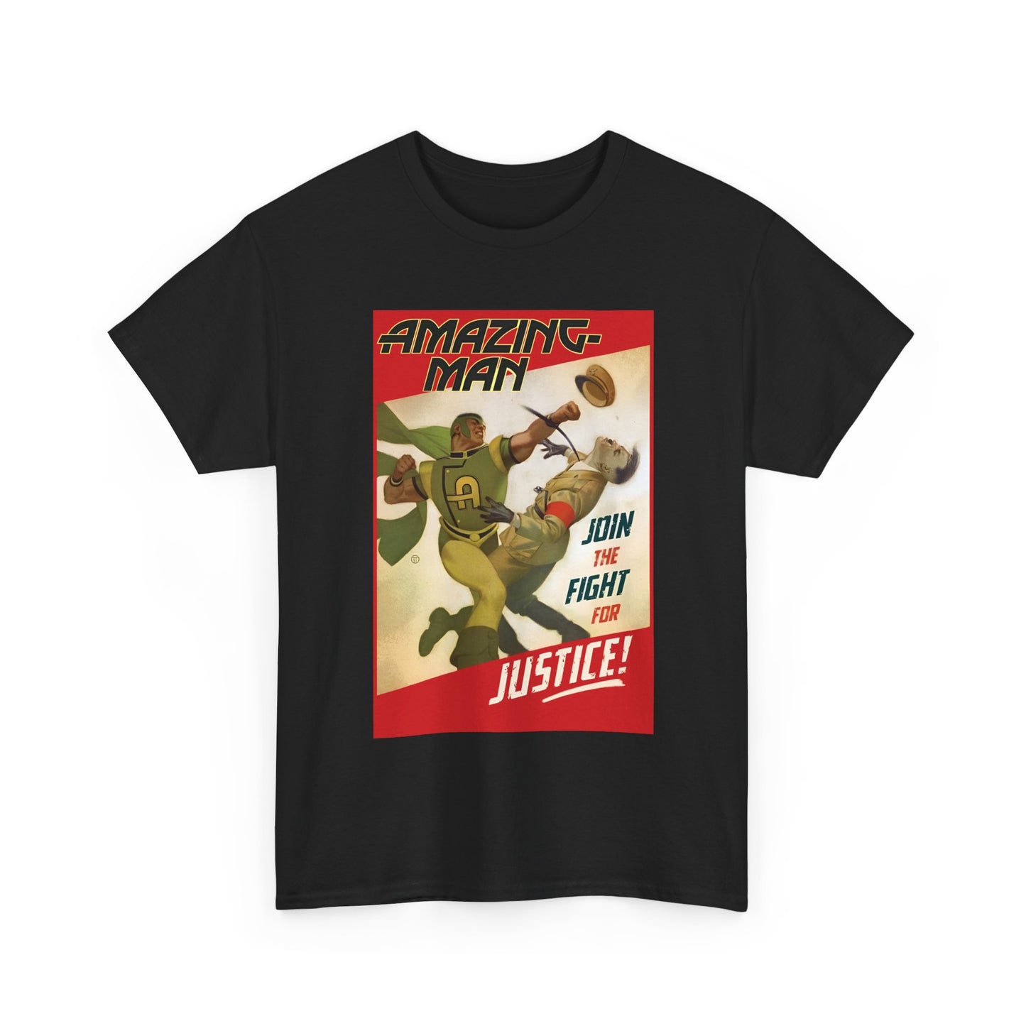 Amazing Man T-Shirt - All-Star Squadron - Join the Fight for Justice - DC Comics