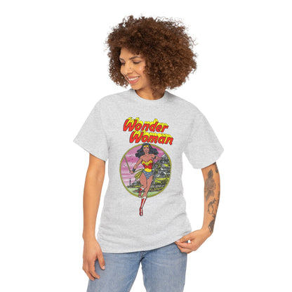 Wonder Woman T-Shirt - George Perez Art - Justice League 1980s Postcard Set - JLA Member - Diana from Themyscira - DC Comics