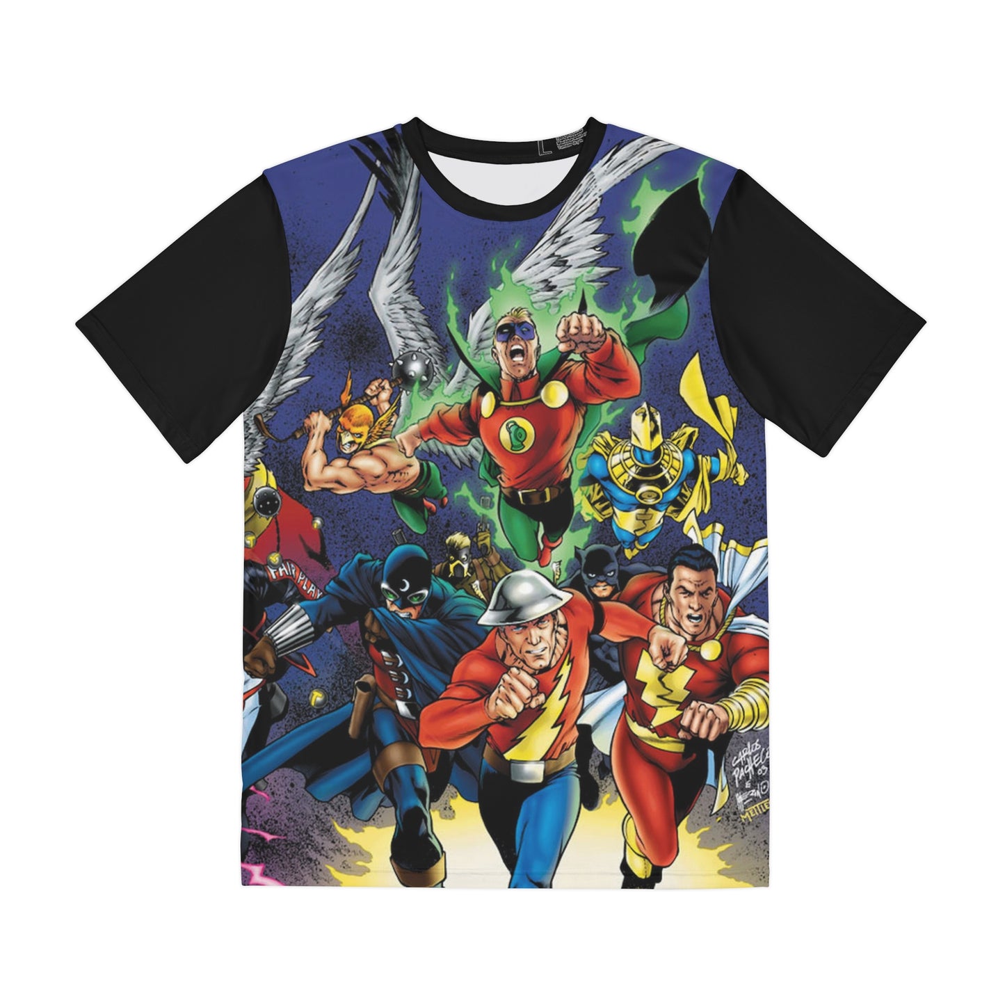 JSA #50 All Over Print Tee (Polyester) - Carlos Pacheco Art - DC Comics