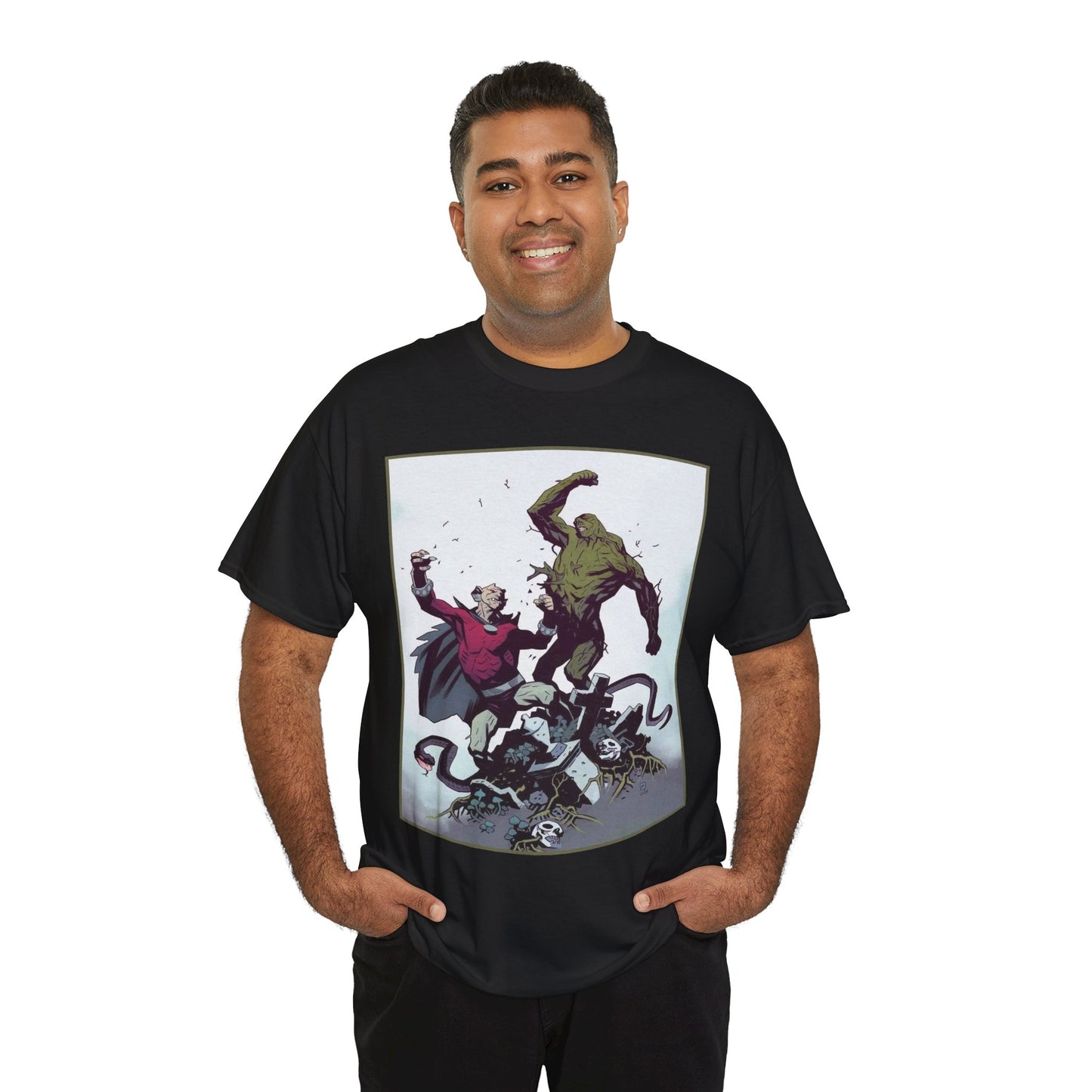 Swamp Thing & Etrigan the Demon T-Shirt - Mike Mignola Art - DC Comics