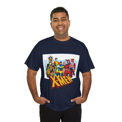 X-Men T-Shirt - Arthur Adams Art - Cyclops, Nightcrawler, Storm, Wolverine, Thunderbird, Sunfire, Banshee - Marvel Comics