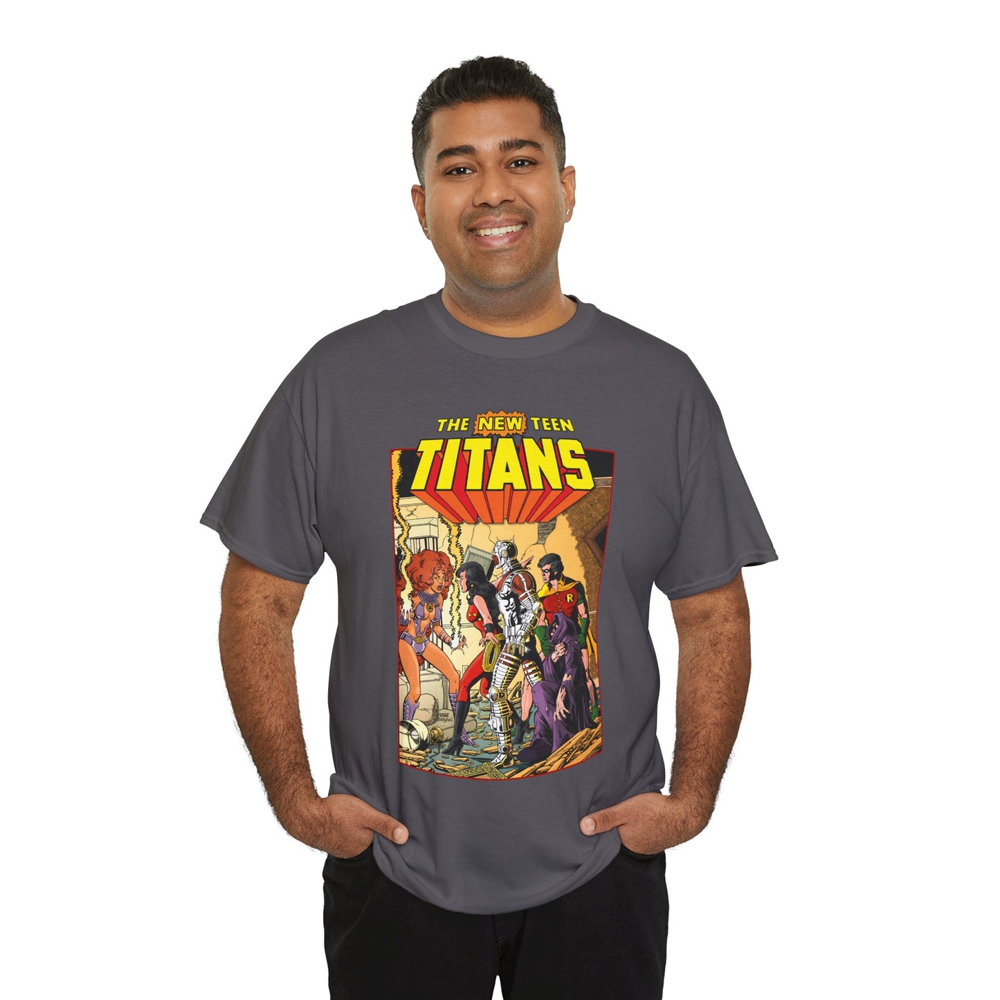 New Teen Titans T-Shirt - George Perez Art - #16 Cover - Wonder Girl, Robin, Starfire - DC Comics