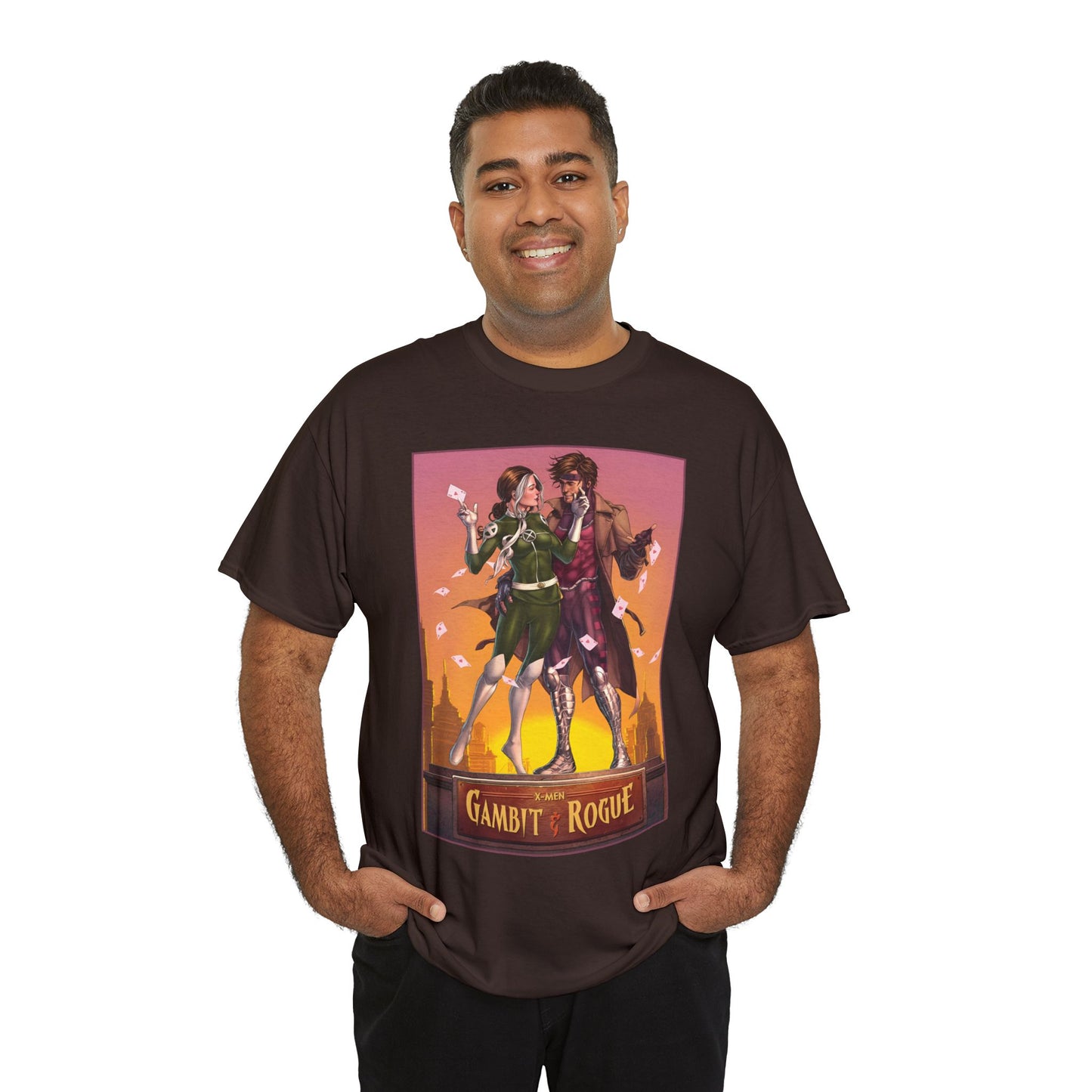 Gambit & Rogue T-Shirt - Mike Choi Art - Popular X-Men Members - Marvel Comics
