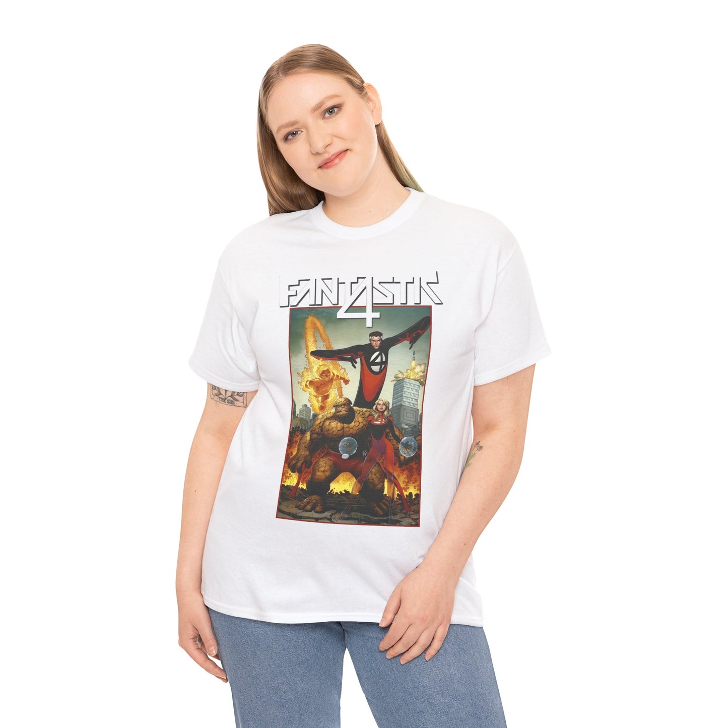 Fantastic Four T-Shirt - Arthur Adams Art - Marvel Comics