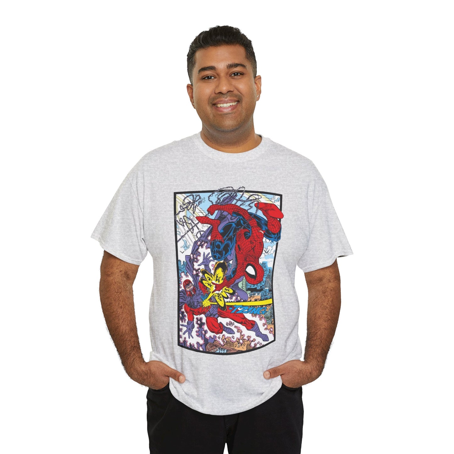 Spider-Man Vs Magneto T-Shirt - Erik Larsen Art - Marvel Comics