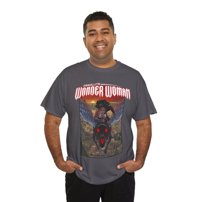 Absolute Wonder Woman T-Shirt - Hayden Sherman Art - DC Comics All-In - Raised in Hell by Circe - Riding Pegasus