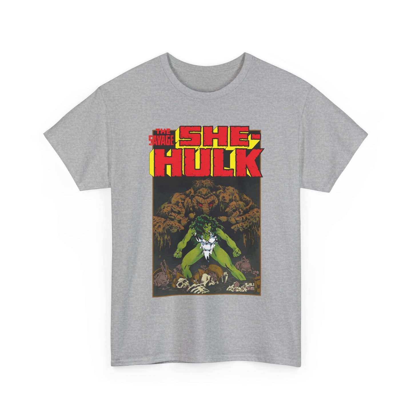 Savage She-Hulk & Man-Thing T-Shirt - Michael Golden Art - Marvel Comics