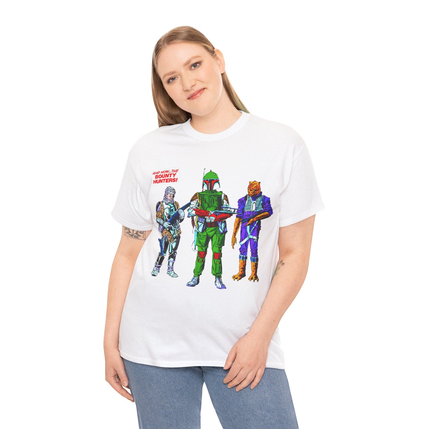 Boba Fett, Bossk, Dengar T-Shirt - Star Wars Bounty Hunters from Empire Strikes Back - Marvel Comics 1980s Art - Alternate Colors