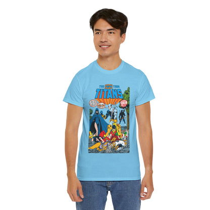 New Teen Titans T-Shirt - George Perez Art - #2 Cover Art - Deathstroke & Ravager - DC Comics