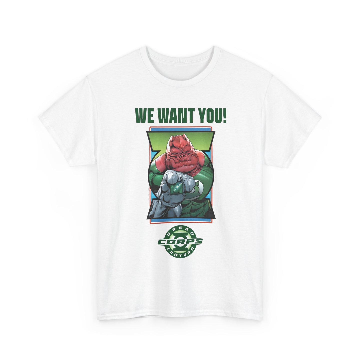 Kilowog T-Shirt - Green Lantern Corps Recruitment Poster - "We Want You!" - DC Comics