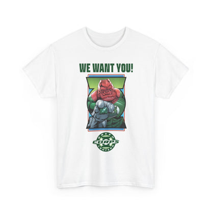 Kilowog T-Shirt - Green Lantern Corps Recruitment Poster - "We Want You!" - DC Comics