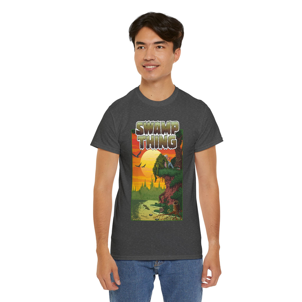 Swamp Thing T-Shirt - Paris Cullins & Pat Broderick Unreleased Cover Art - DC Comics Vertigo
