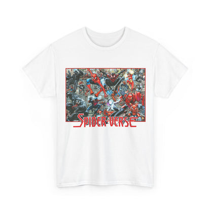 Spider-Verse T-Shirt - Arthur Adams Art - Spider-Man, Venom, Spider-Man 2099, Miles Morales, Spider-Woman - Marvel Comics