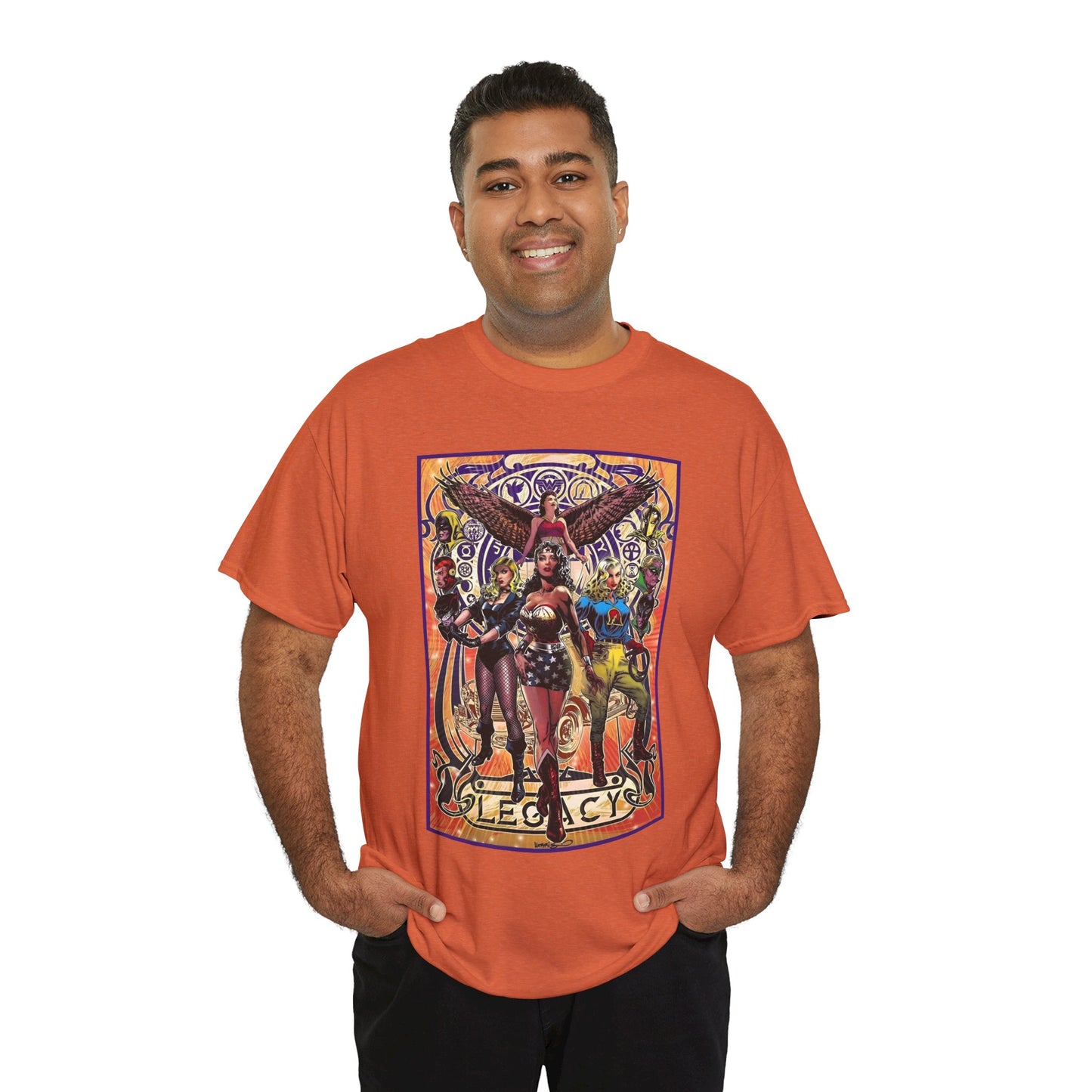 Justice Society T-Shirt - Tony Harris Art - Wonder Woman, Liberty Belle, Black Canary, Hawkgirl - JSA - DC Comics