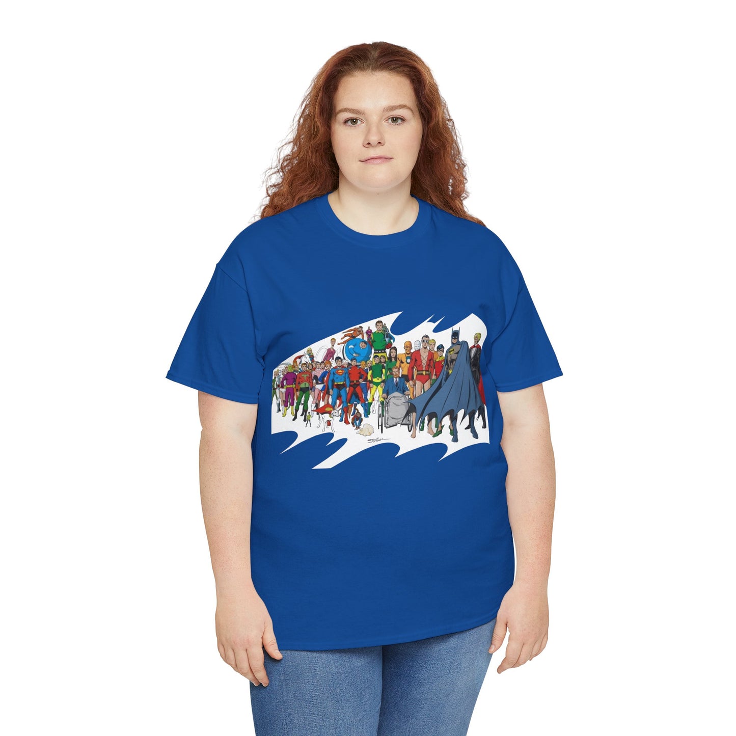 Batman T-Shirt - Neal Adams Art - Plastic Man, Sargon, Robin, Doom Patrol, Superboy, Legion of Super-Heroes - 100-Page Giant Cover Art - DC Comics