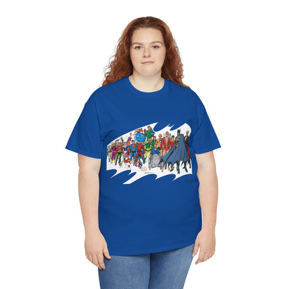 Batman T-Shirt - Neal Adams Art - Plastic Man, Sargon, Robin, Doom Patrol, Superboy, Legion of Super-Heroes - 100-Page Giant Cover Art - DC Comics