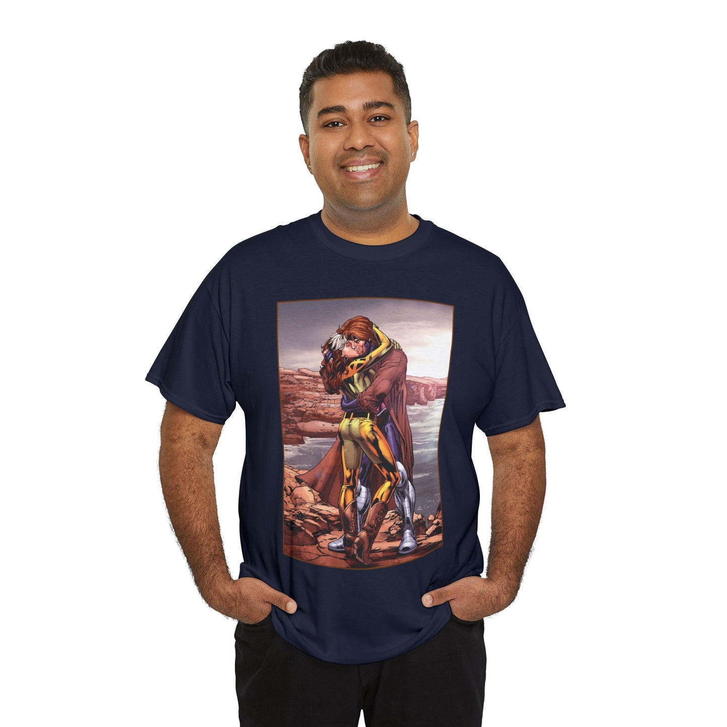 Gambit & Rogue T-Shirt - Scot Eaton Art - "Romy" - Popular X-Men Members - Marvel Comics