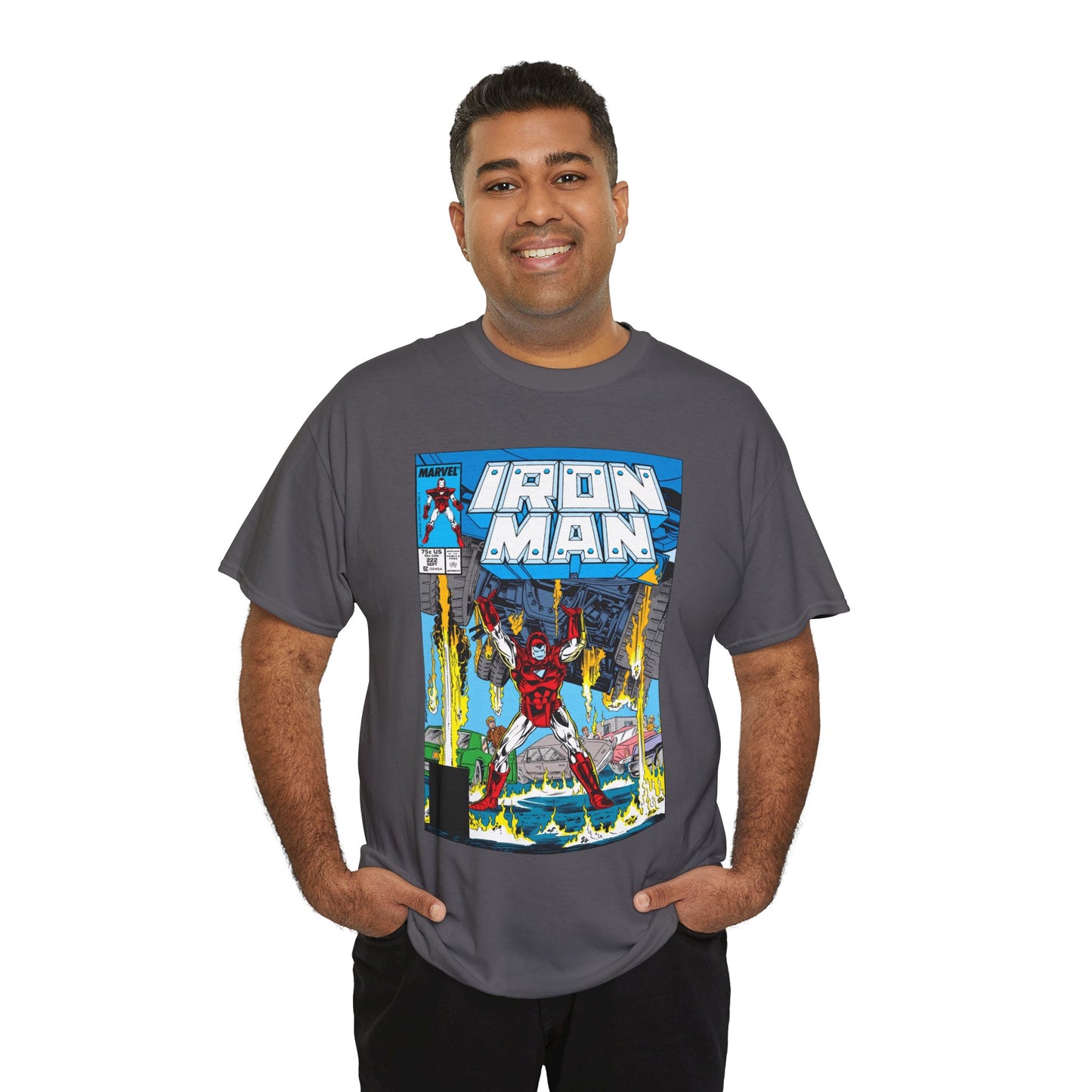 Iron Man #222 T-Shirt - Mark Bright Art - Marvel Comics