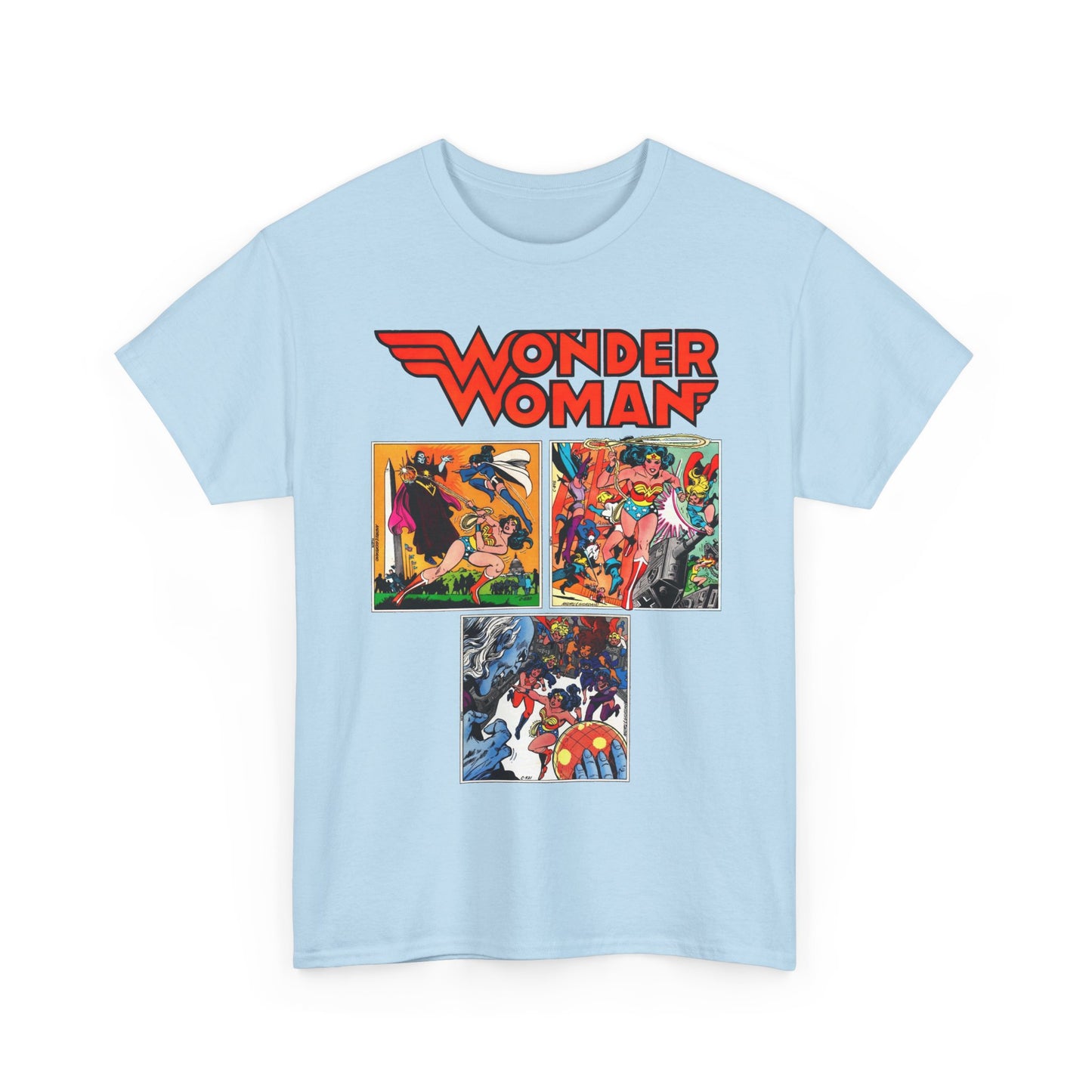 Wonder Woman T-Shirt - Ross Andru & Dick Giordano Art - Judgment in Infinity Story - Zatanna, Supergirl, Huntress, Power Girl, Raven, Wonder Girl, Starfire - DC Comics