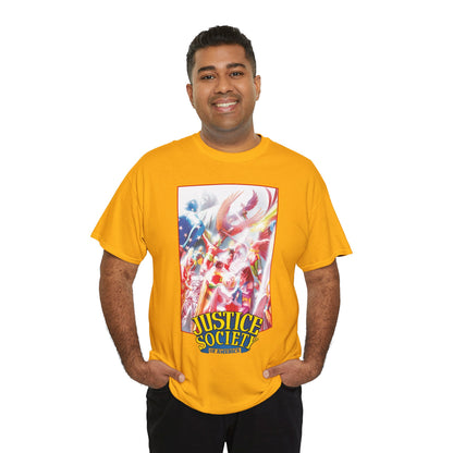 Justice Society of America T-Shirt - Alex Ross Art - JSA - Power Girl, Huntress, Robin, Starman, Hawkman - DC Comics