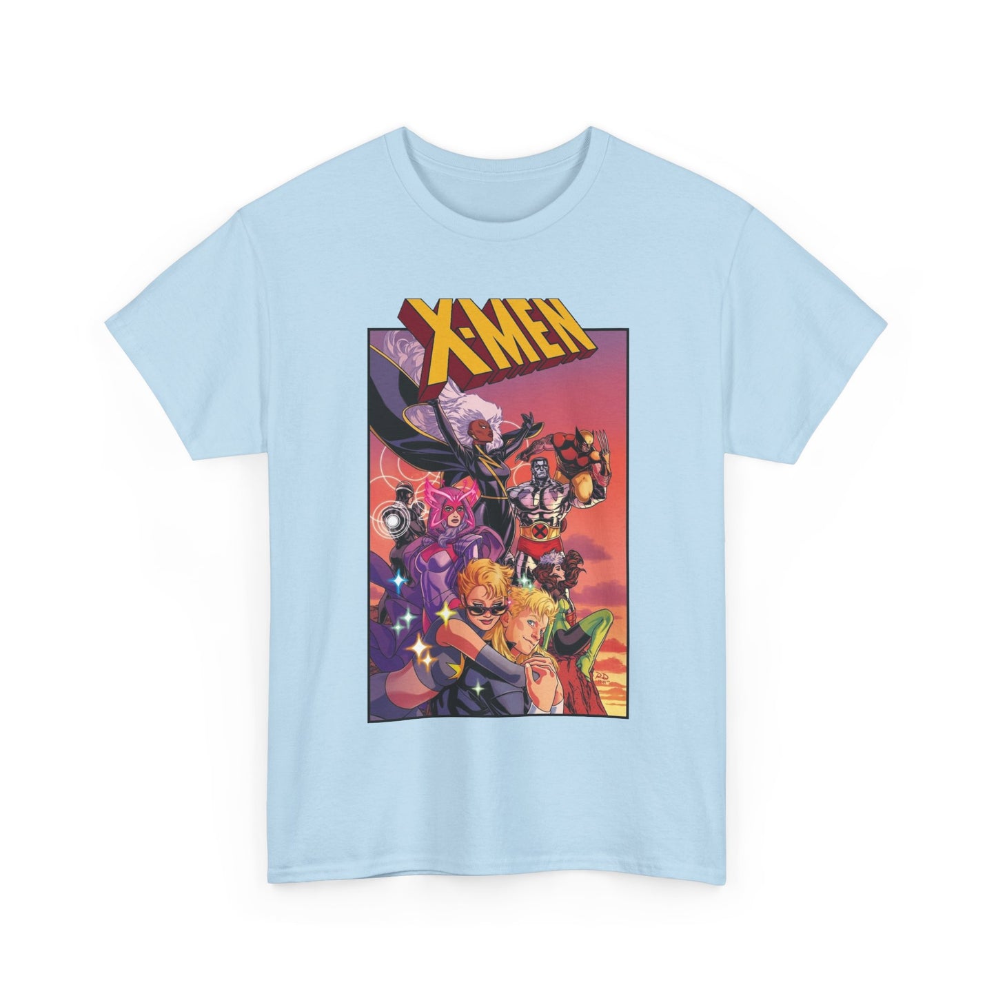 X-Men Outback T-Shirt - Russell Dauterman Art - Storm, Wolverine, Psylocke, Longshot, Havok, Rogue, Colossus, Dazzler - Marvel Comics