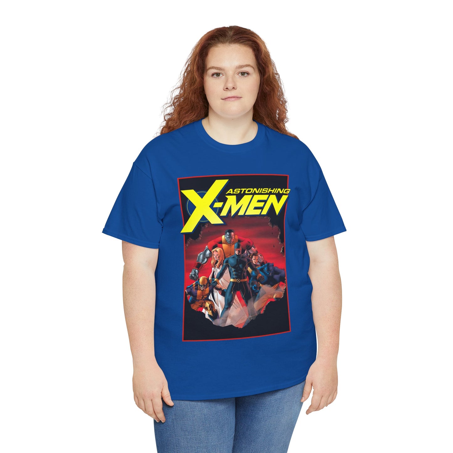 Astonishing X-Men T-Shirt - John Cassady Art - Cyclops, Beast, Wolverine, Colossus, Emma Frost - Marvel Comics