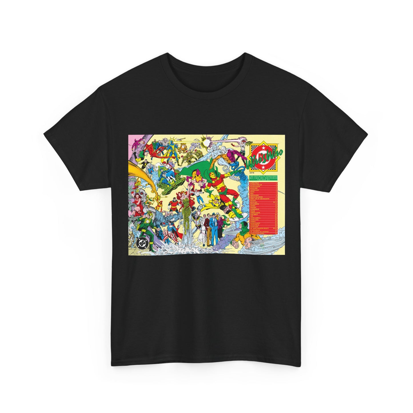Who's Who in the DC Universe T-Shirt - George Perez Art - Mr. Miracle, Metamorpho - #15 Cover Art - DC Comics