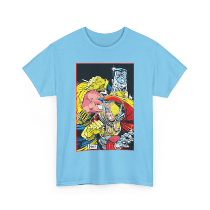 Strong Guy & Colossus T-Shirt - Dale Keown Art - Uncanny X-Men Annual Poster - Marvel Comics