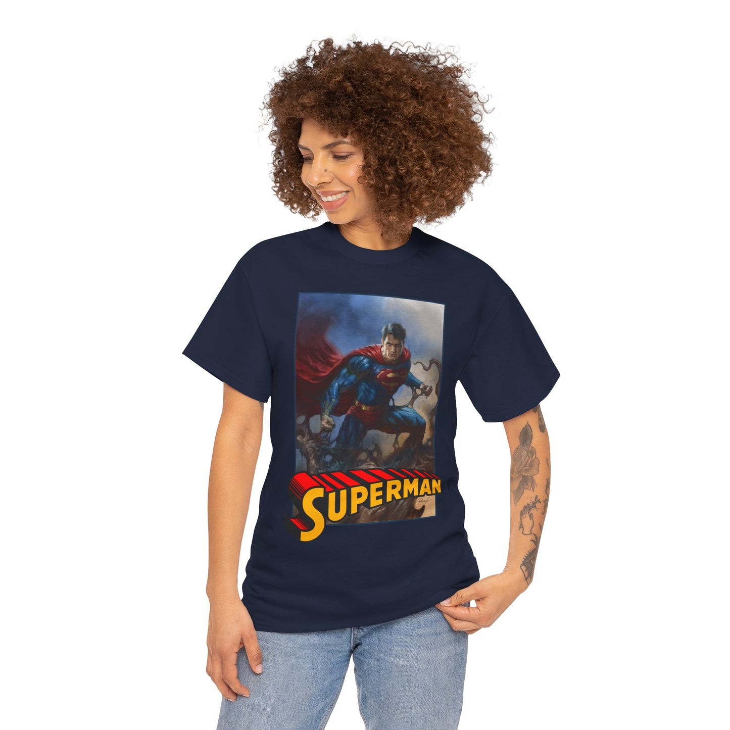 Superman T-Shirt - Lucio Parrillo Art - Man of Steel - DC Comics