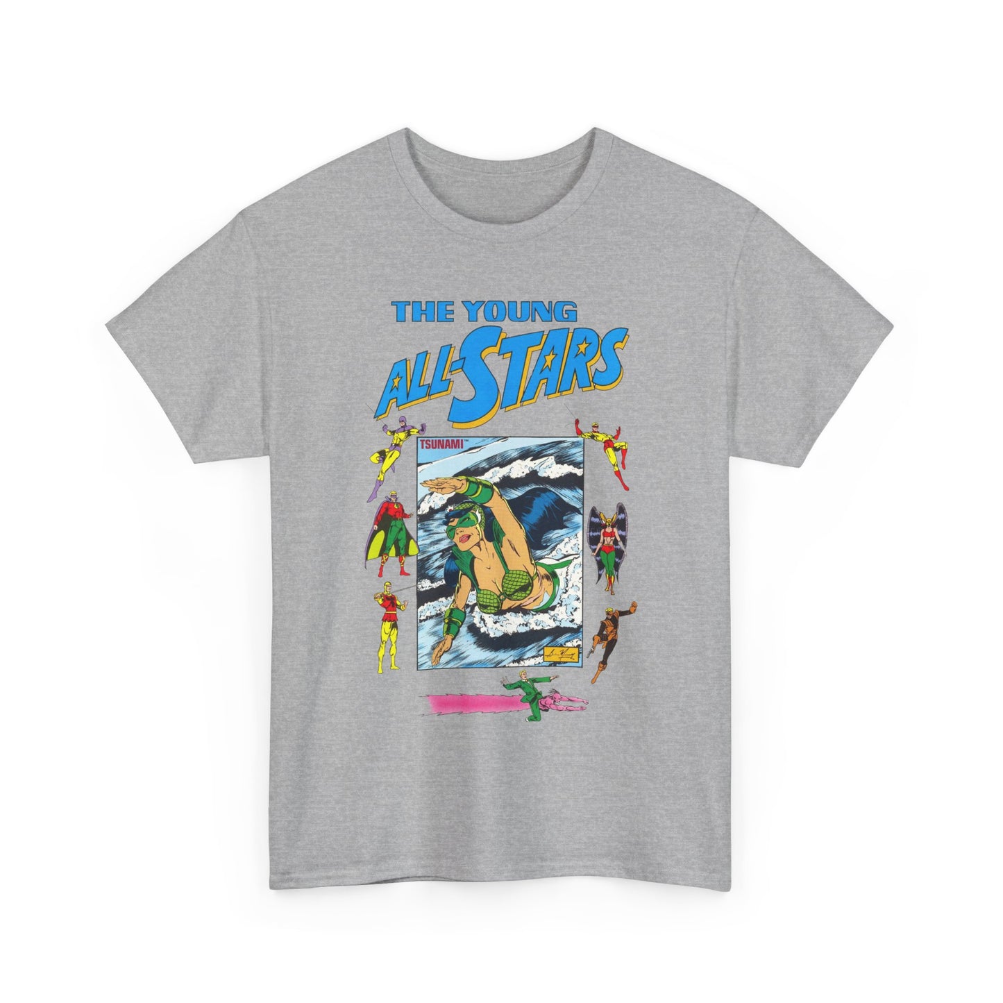 Young All-Stars T-Shirt - Brian Murray Art - Tsunami, Johnny Thunder, Sandman, Green Lantern - DC Comics
