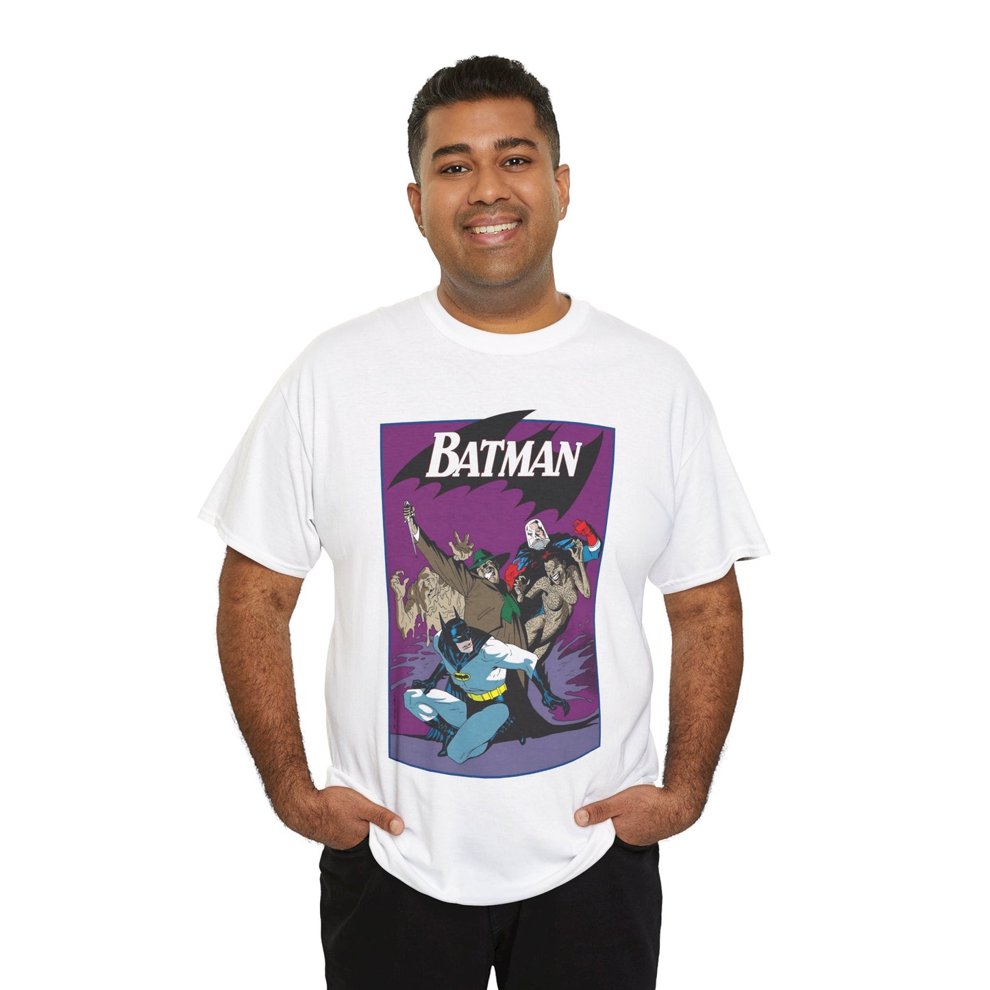 Batman & Clayface T-Shirt - Kevin Nowlan Art - Gotham, Bruce Wayne - DC Comics