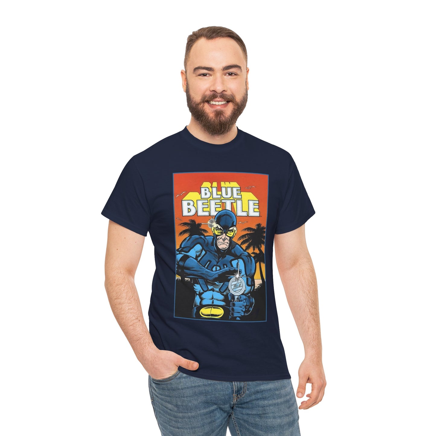 Blue Beetle T-Shirt - Ted Kord - 1980s DC Series - DC Comics