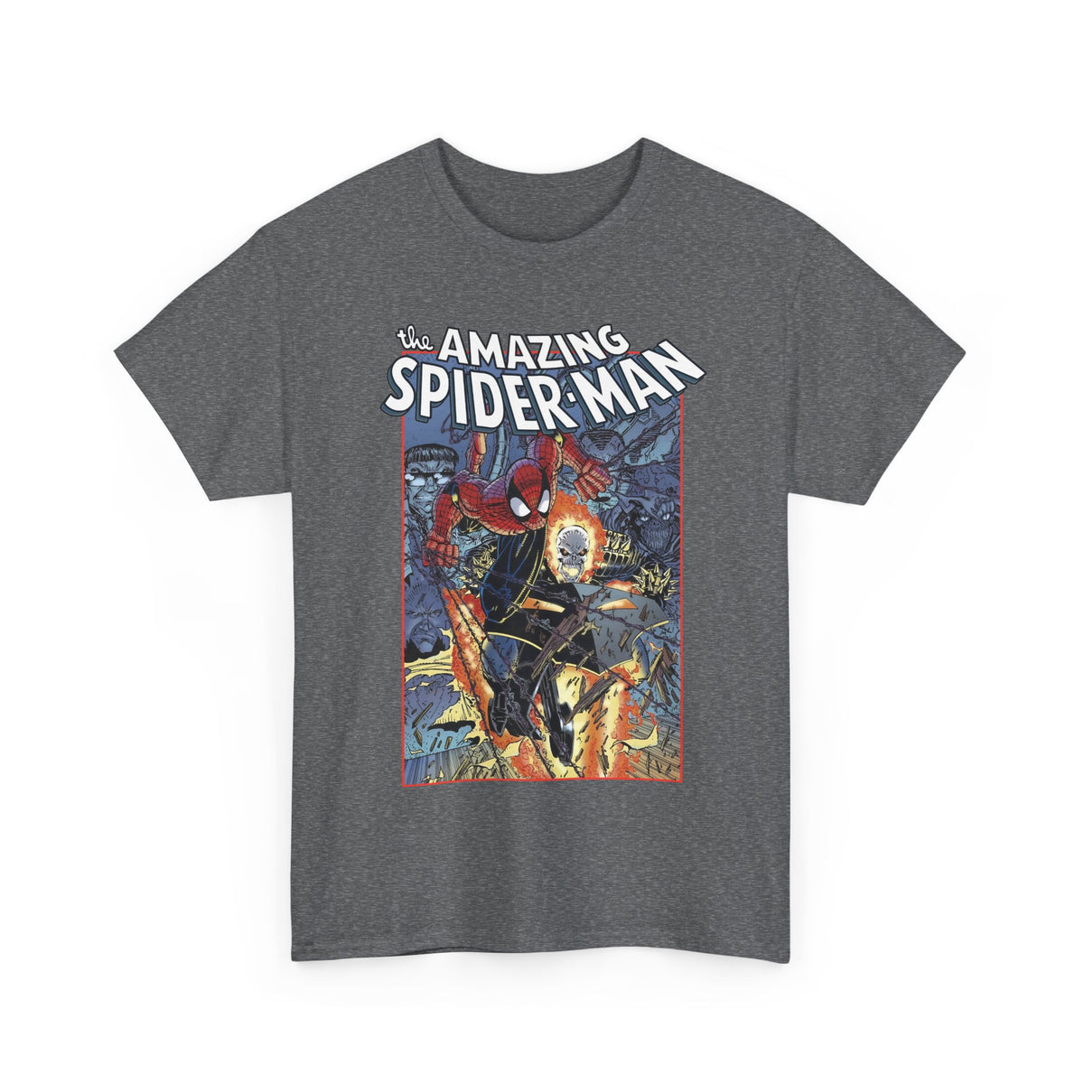 Amazing Spider-Man & Ghost Rider T-Shirt - Erik Larsen Art - Sinister Six - Marvel Comics