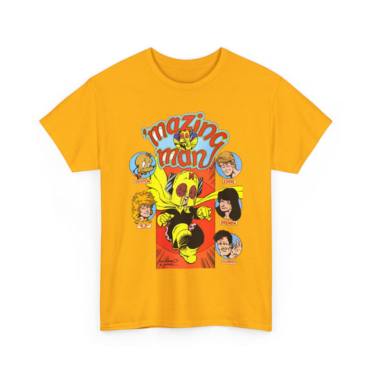 'Mazing Man T-Shirt - DeStefano & Kesel Art - Funny 1980s Comic Series - DC Comics