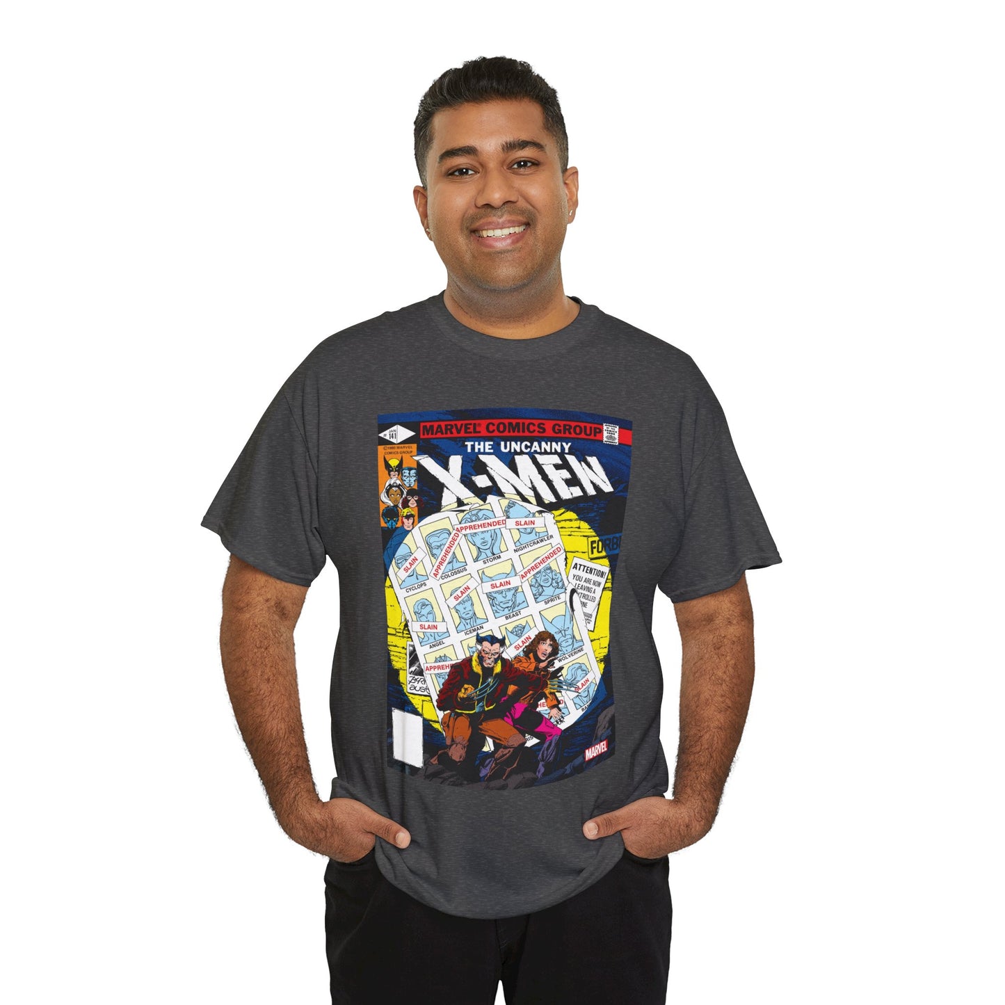 Uncanny X-Men #141 T-Shirt - John Byrne Art - Wolverine, Kitty Pryde - Days of Futures Past - Marvel Comics