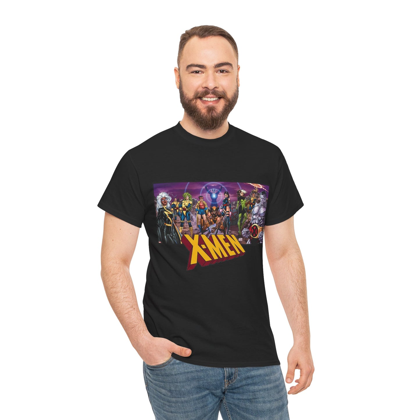 X-Men T-Shirt - Jim Lee Art - Wolverine, Storm, Colossus, Psylocke, Rogue, Forge - Marvel Comics