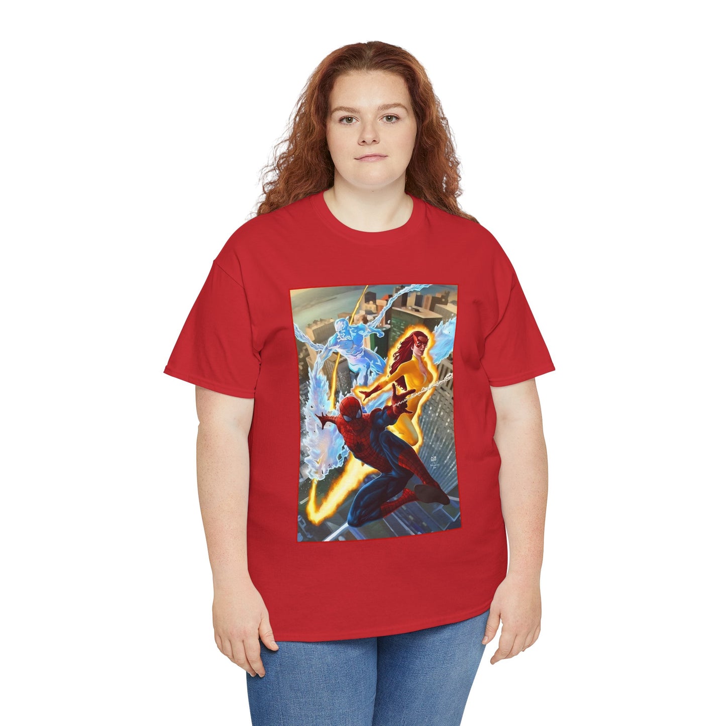 Spider-Man & His Amazing Friends T-Shirt - Firestar, Iceman - Marvel Comics