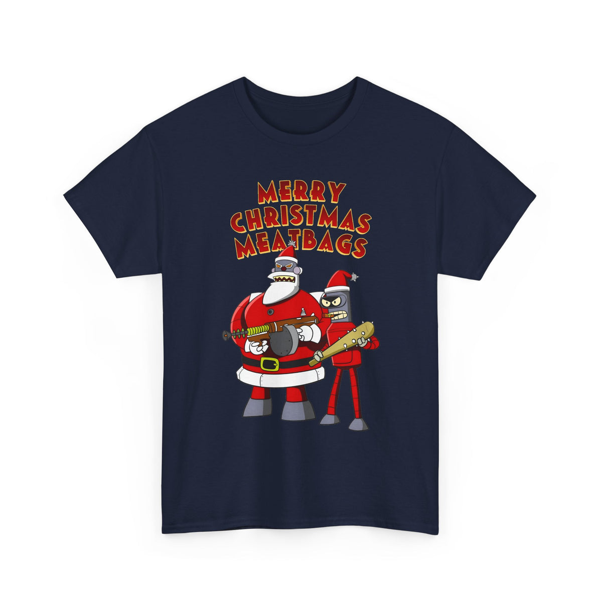 Robot Santa Claus & Bender Futurama Christmas T-Shirt