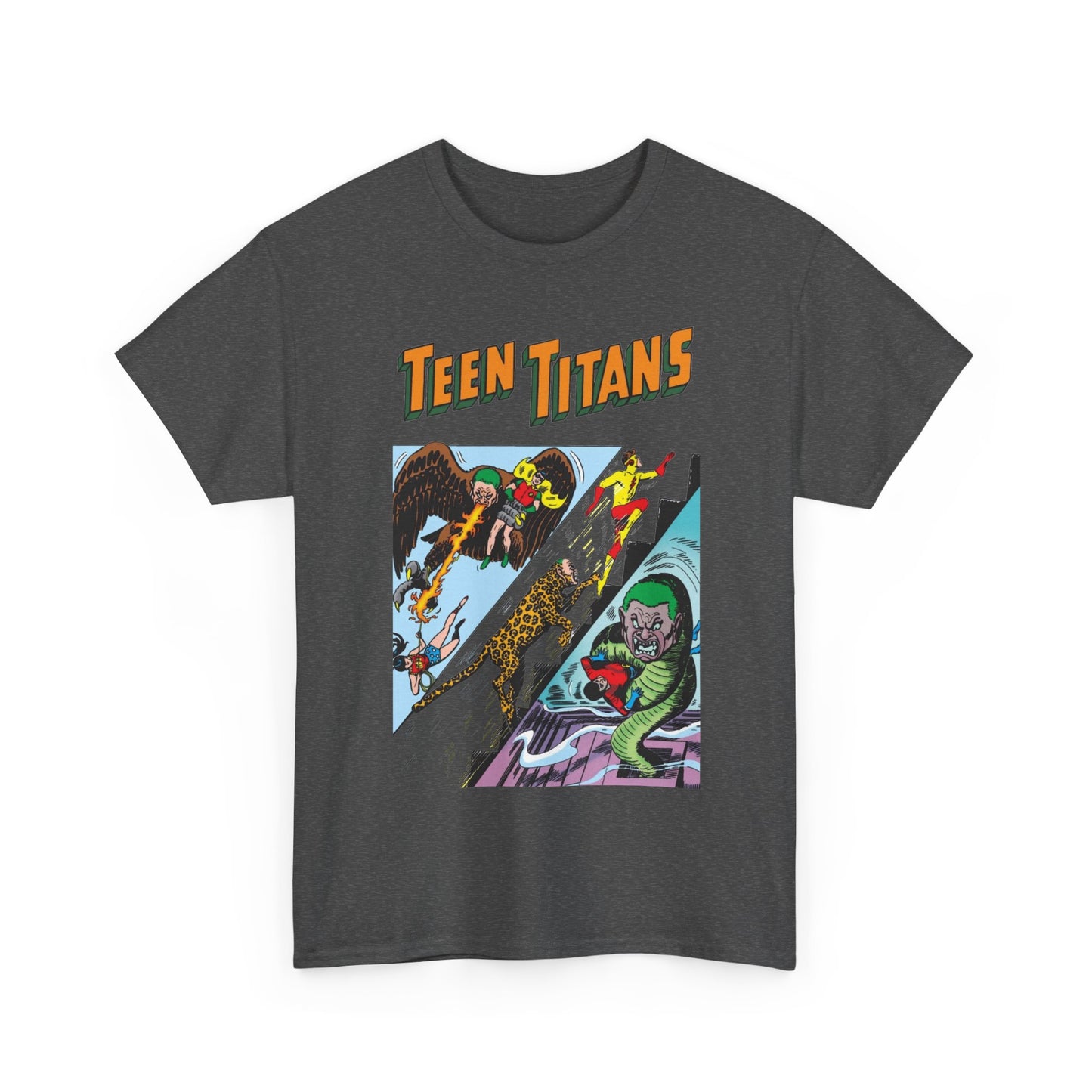 Teen Titans T-Shirt - Nick Cardy Art - #1 Cover Art - Robin, Wonder Girl, Kid Flash, Aqualad - DC Comics