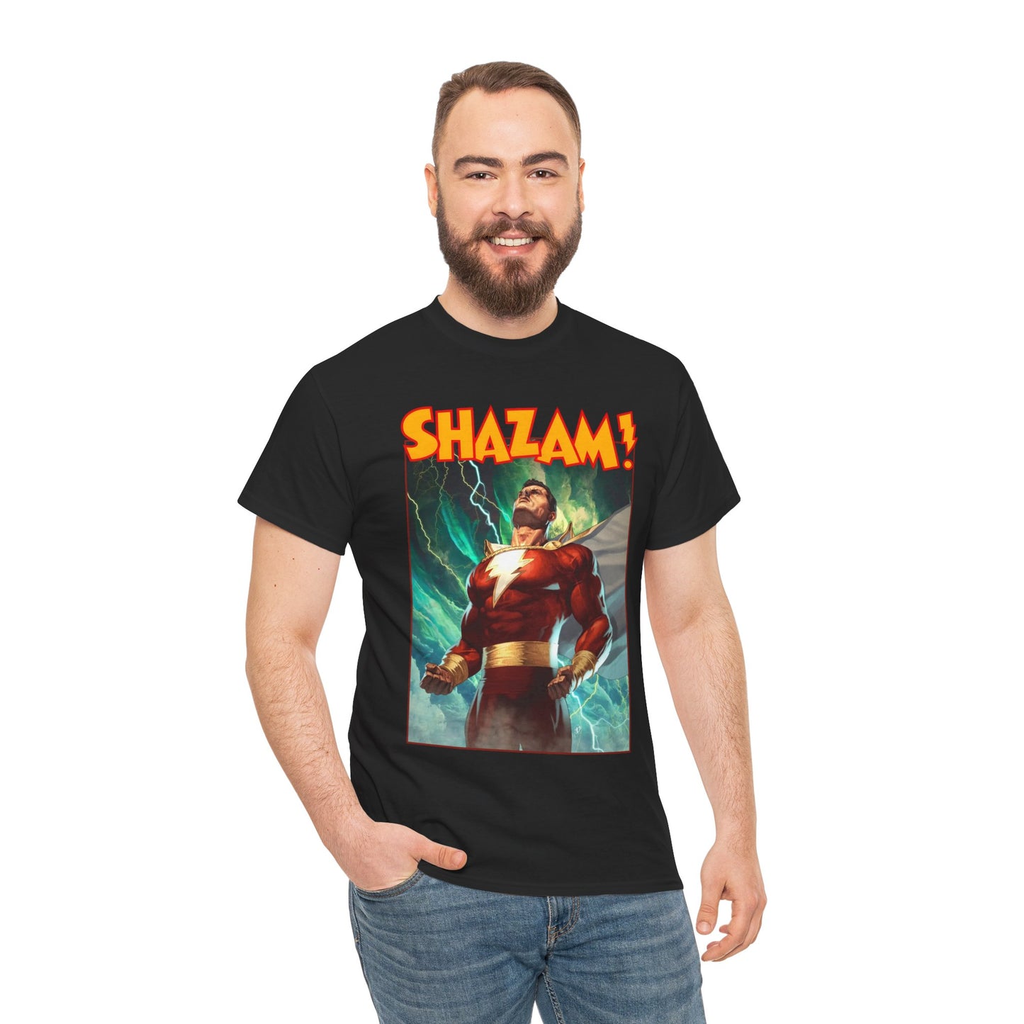 Shazam (Captain Marvel) T-Shirt - Ariel Olivetti Art - DC Comics