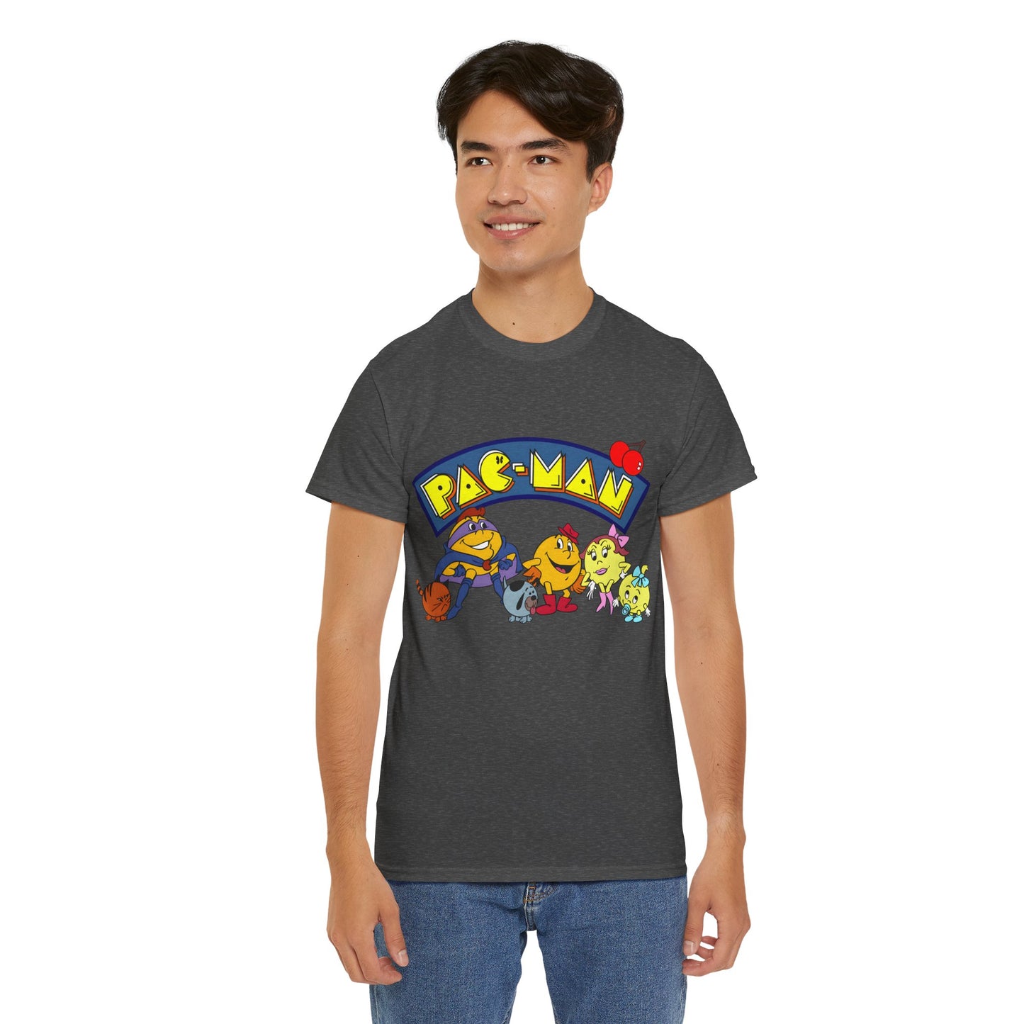 Pac-Man T-Shirt - Ms Pac-Man, Baby Pac - Hanna-Barbera Saturday Morning Cartoon - Popular 1980s TV Animation